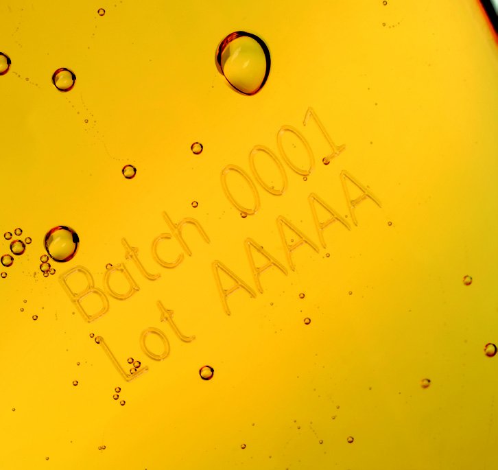 marquage laser sur PET
